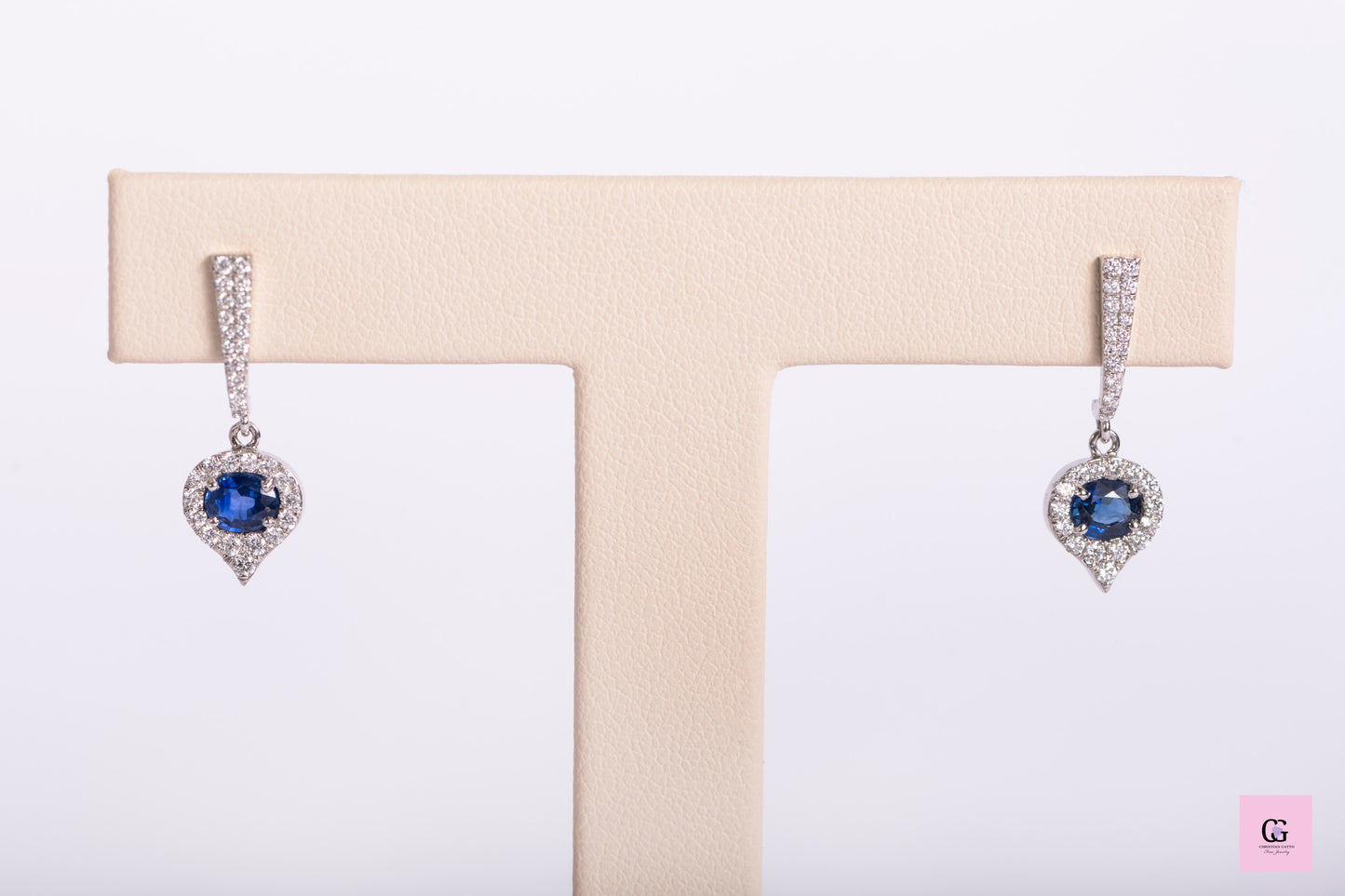 Sapphire & Diamond Earring