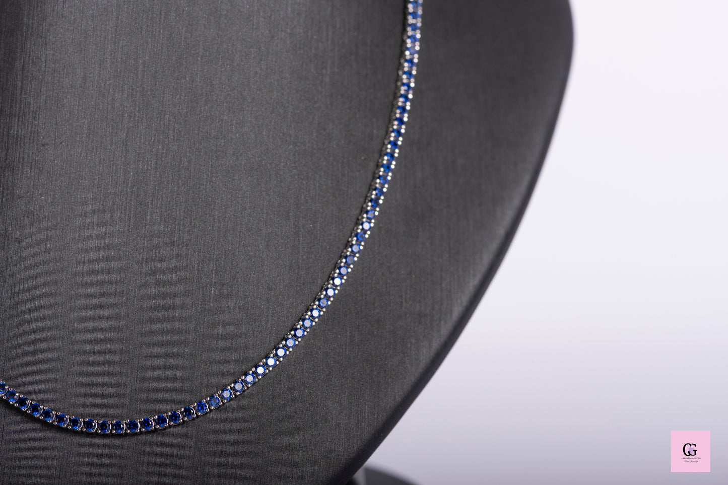 Sapphire Tennis Necklace