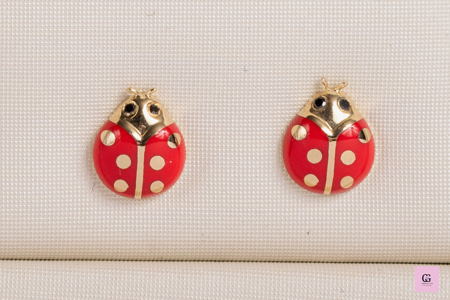 Lady Bug Earring