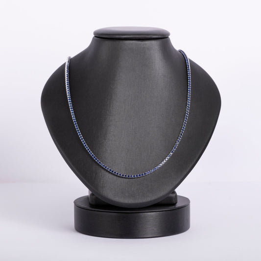 Sapphire Tennis Necklace