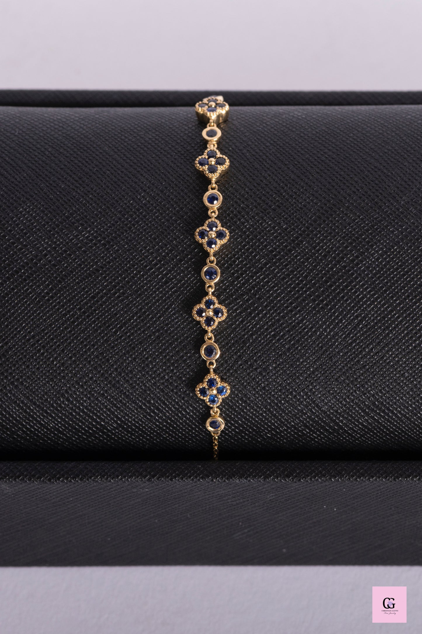 Sapphire Clover Bracelet