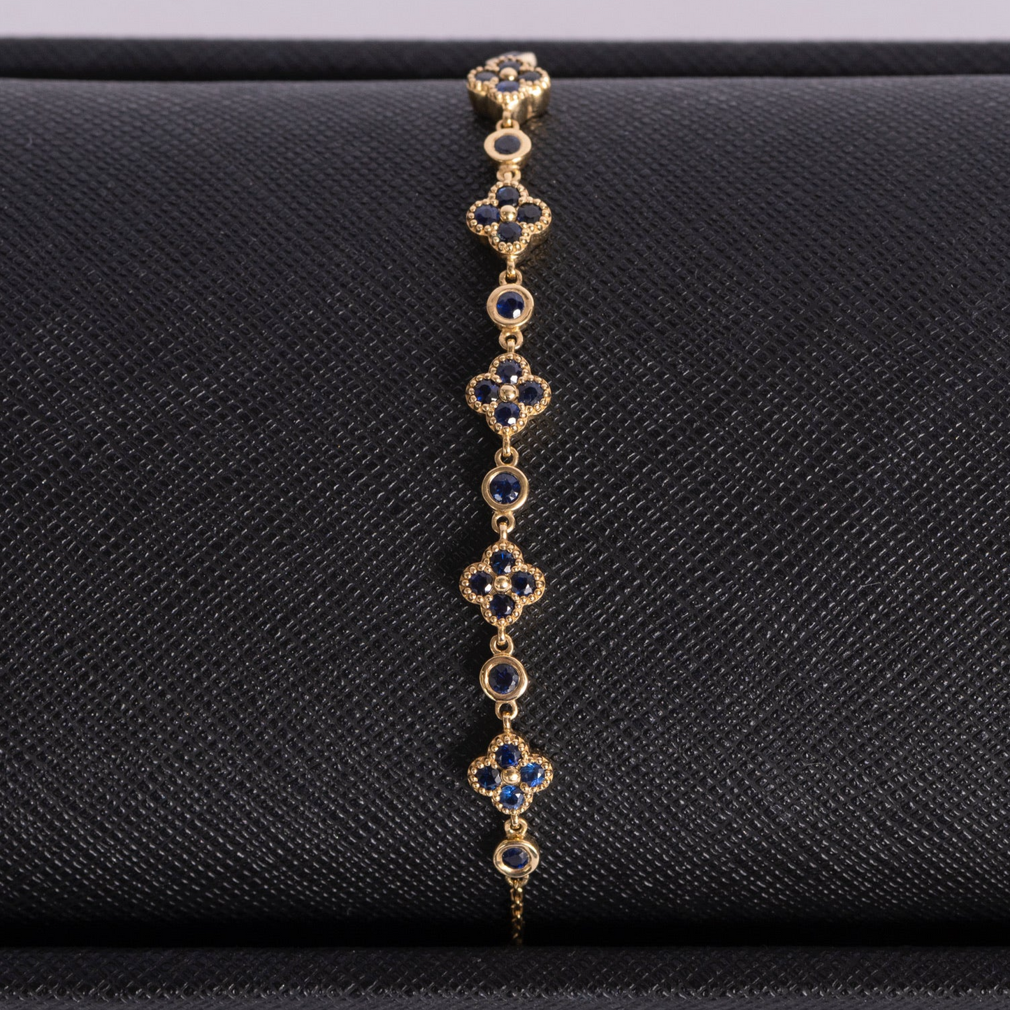 Sapphire Clover Bracelet