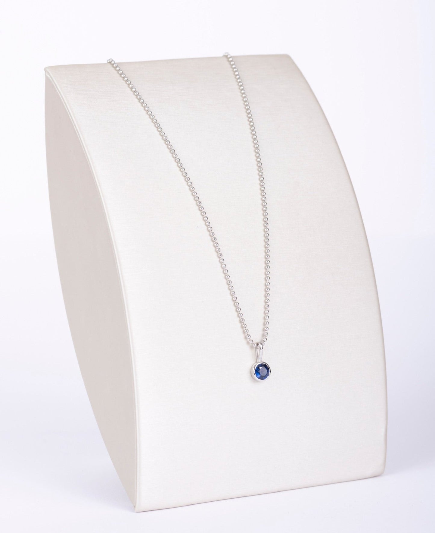 Sapphire Solitaire Pendant