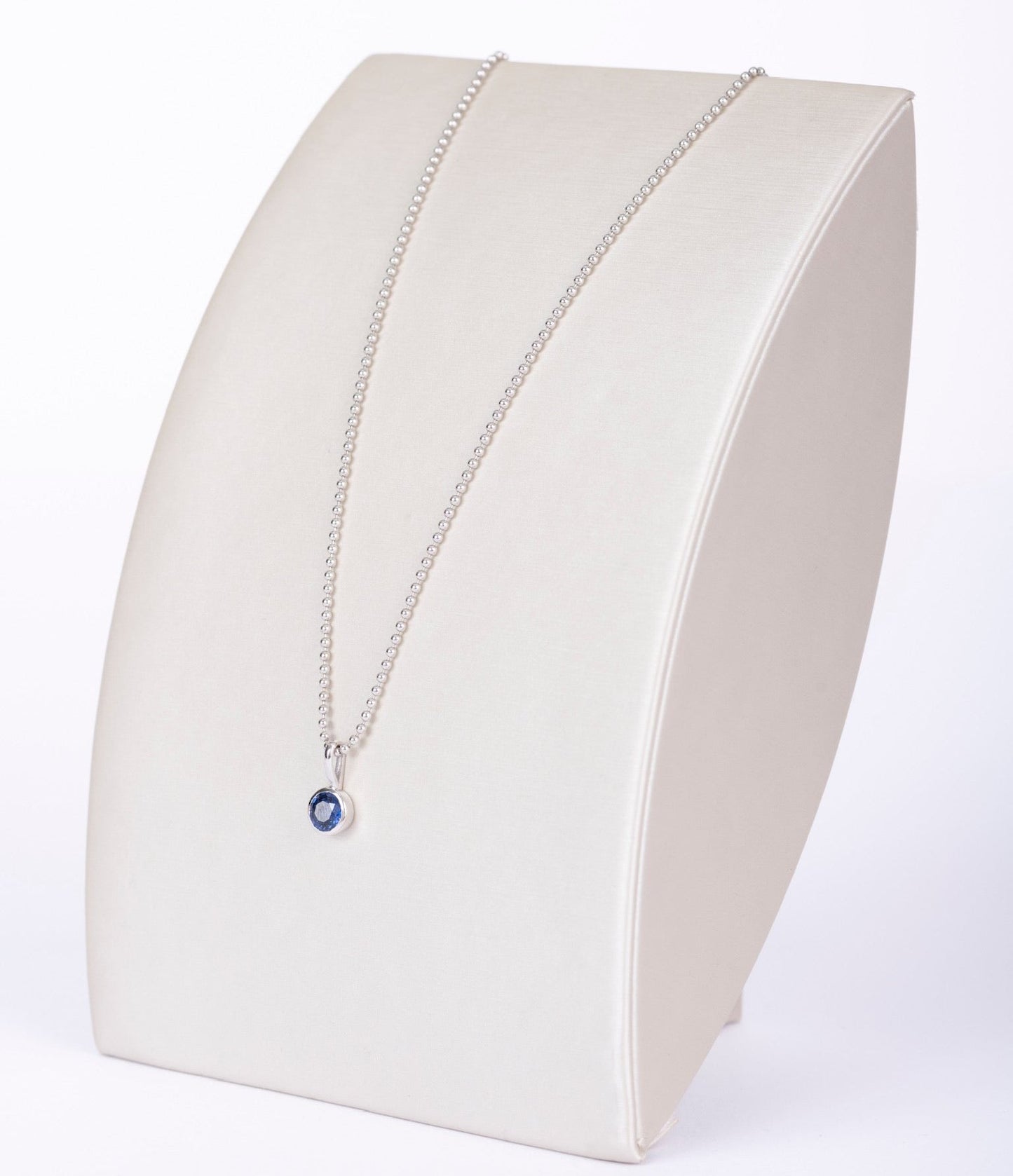 Sapphire Solitaire Pendant