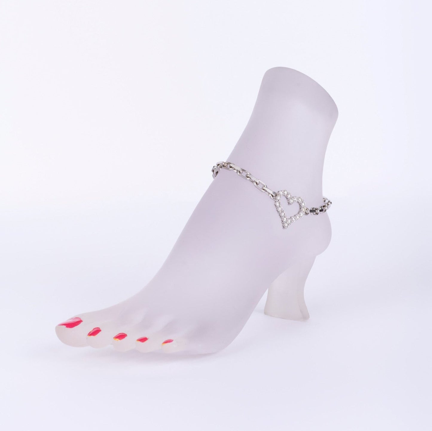 Diamond Heart Anklet