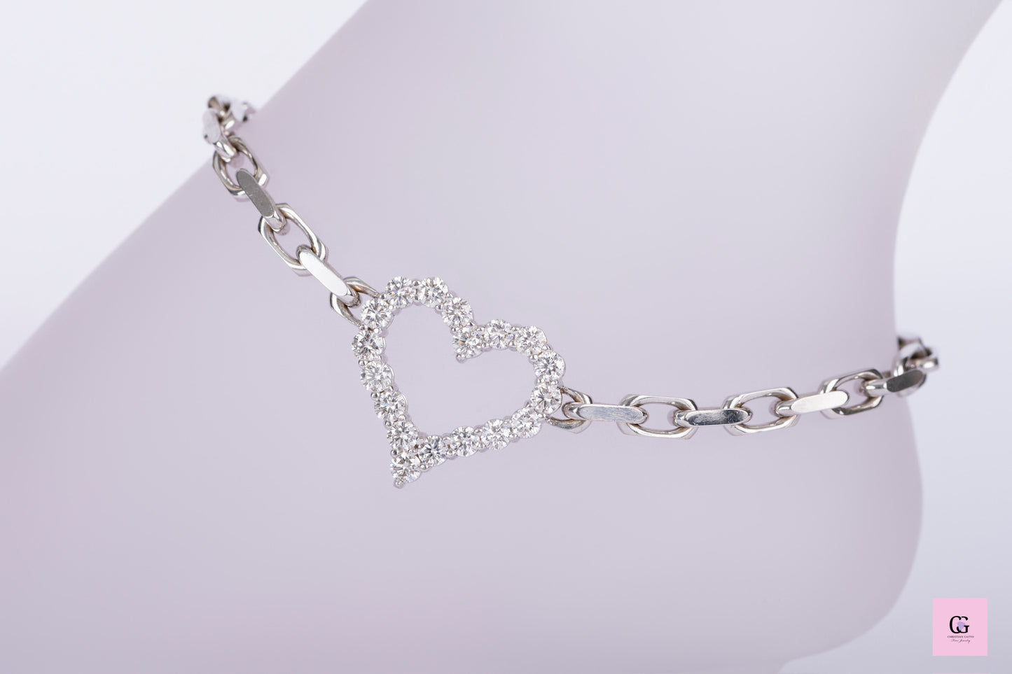 Diamond Heart Anklet