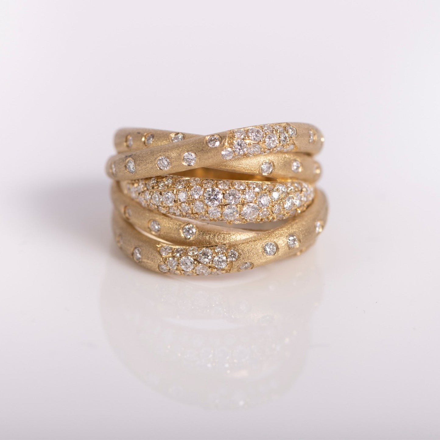Entwined Diamond Ring