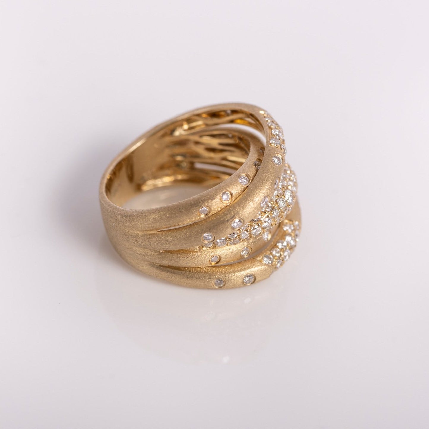 Entwined Diamond Ring