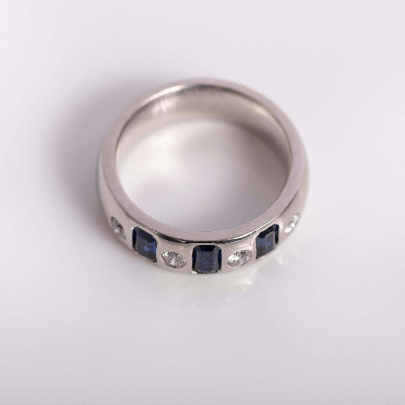 Diamond-Sapphire Ring
