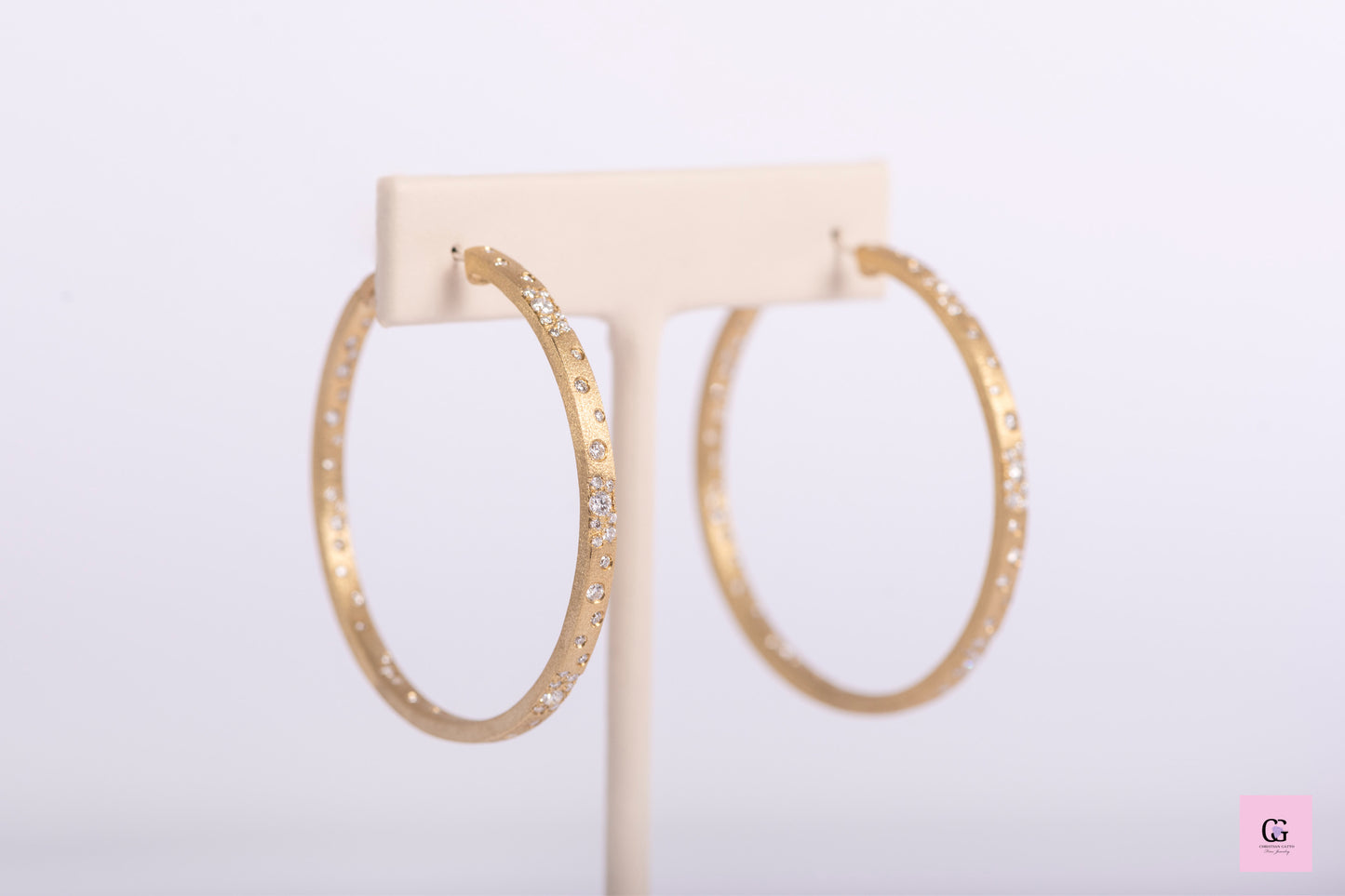Diamond Hoop Earrings