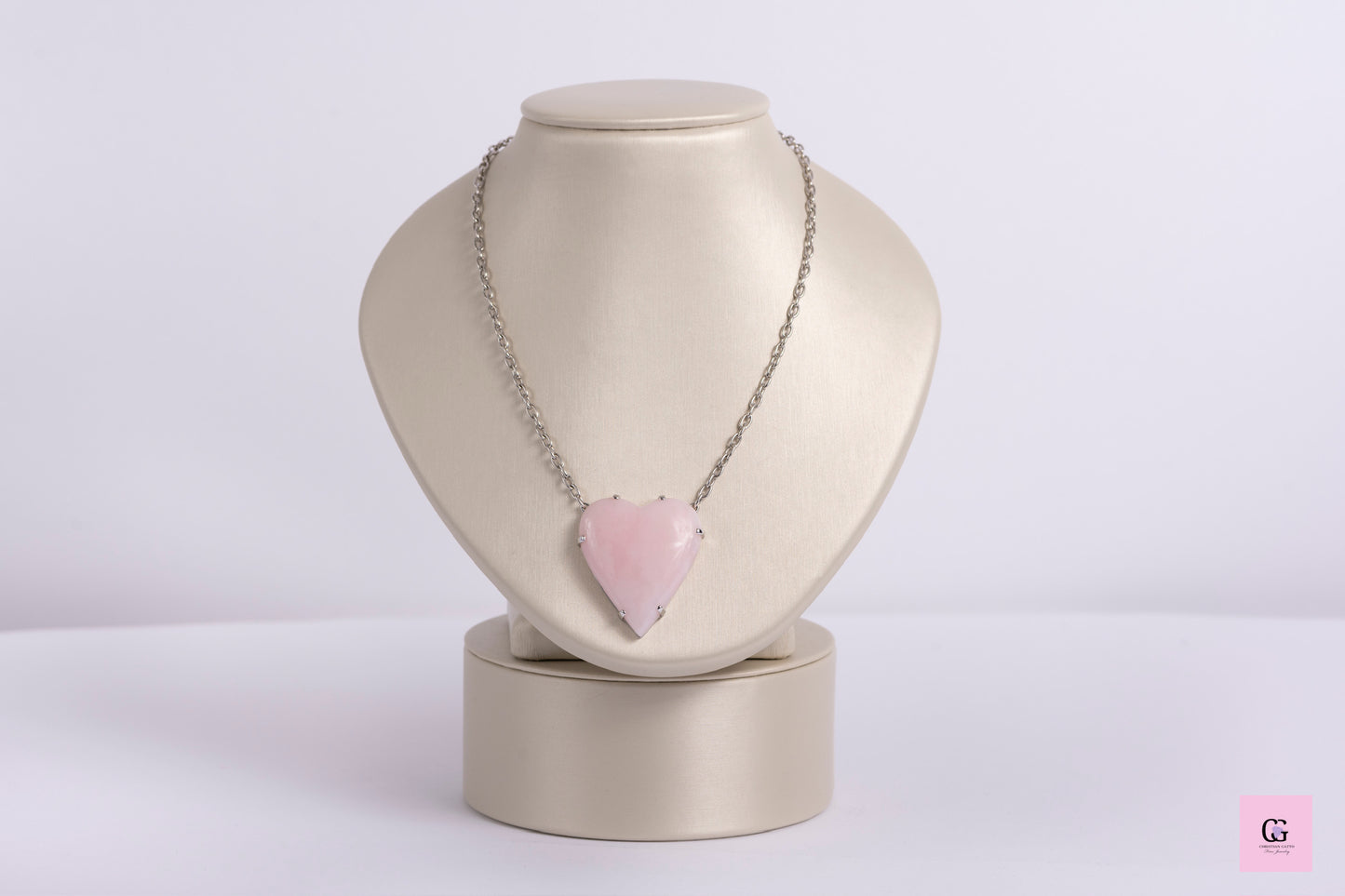 Opal Heart Necklace