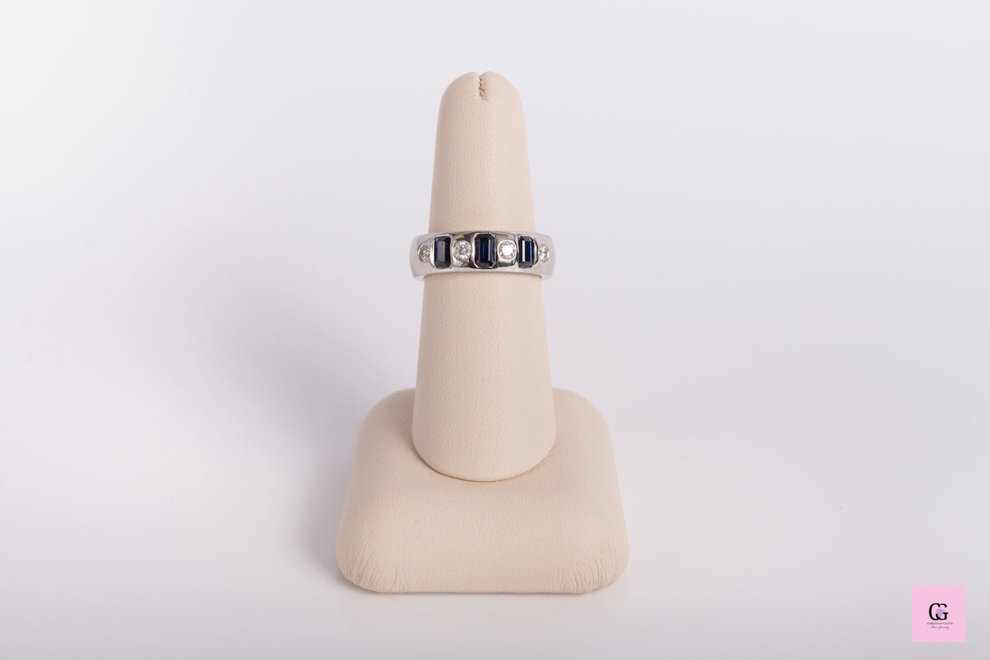 Diamond-Sapphire Ring