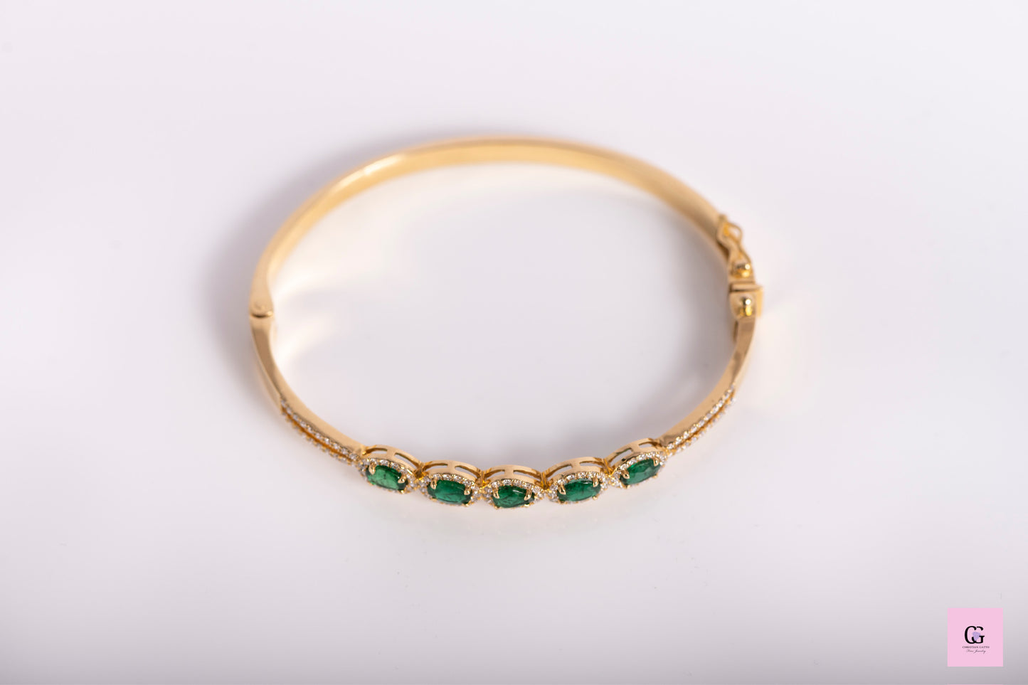 Emerald Bangle Bracelet