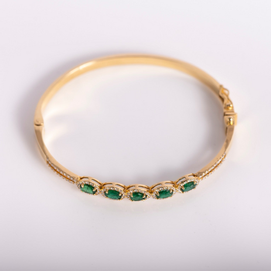 Emerald Bangle Bracelet