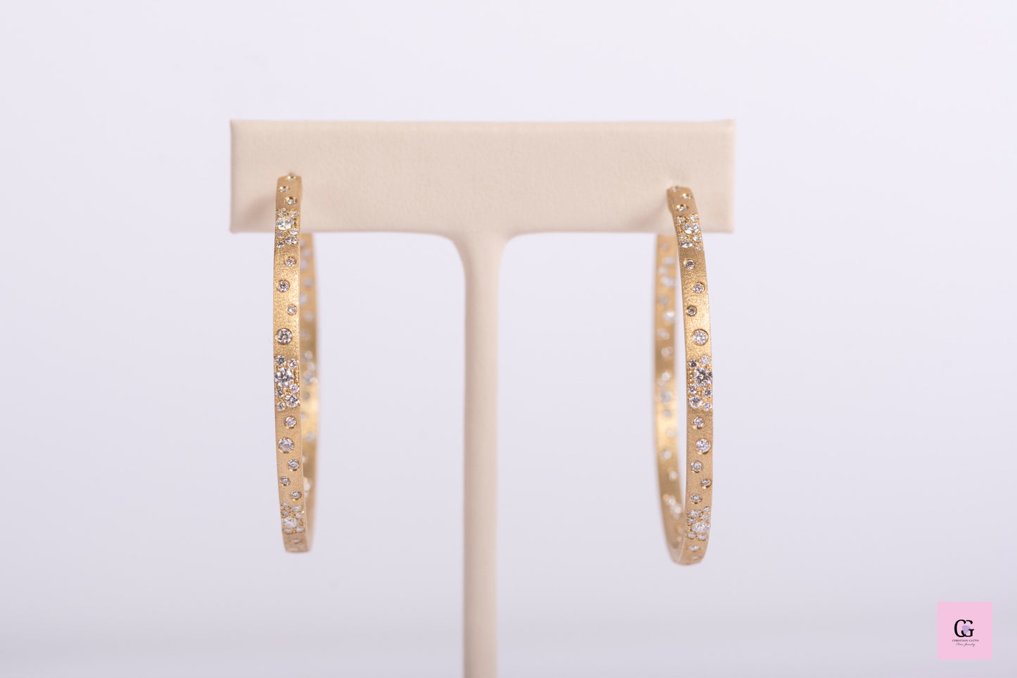 Diamond Hoop Earrings