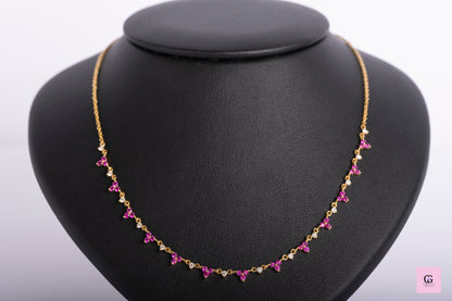 Ruby and Diamond Necklace