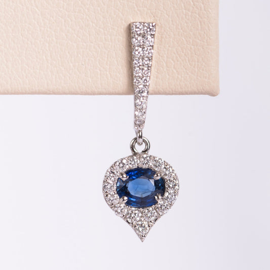 Sapphire & Diamond Earring