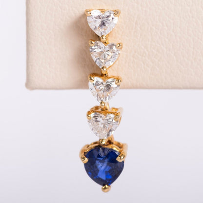 Diamond-Sapphire Earring