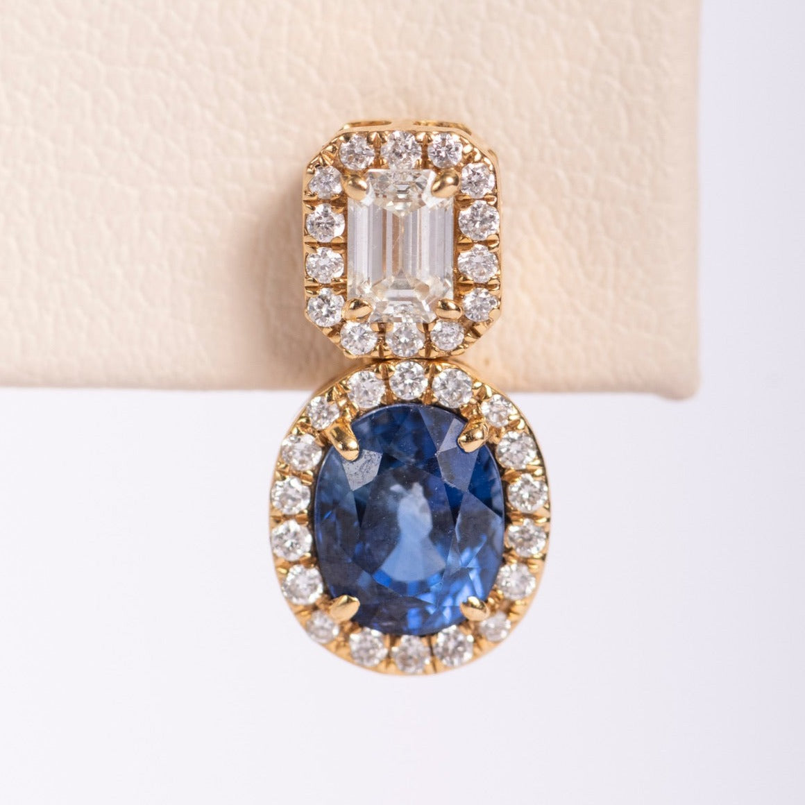 Diamond-Sapphire Earring