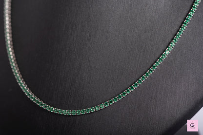 Emerald Tennis Necklace