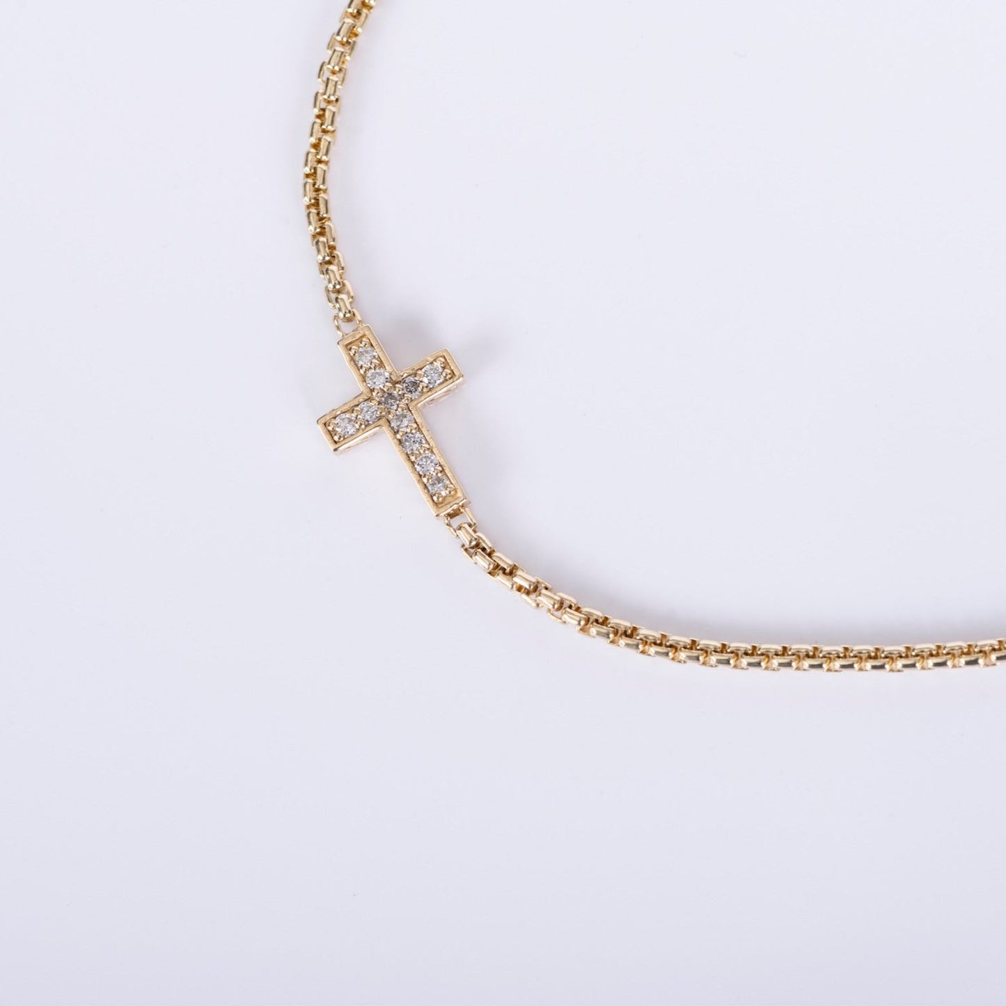 Diamond Cross Bracelet