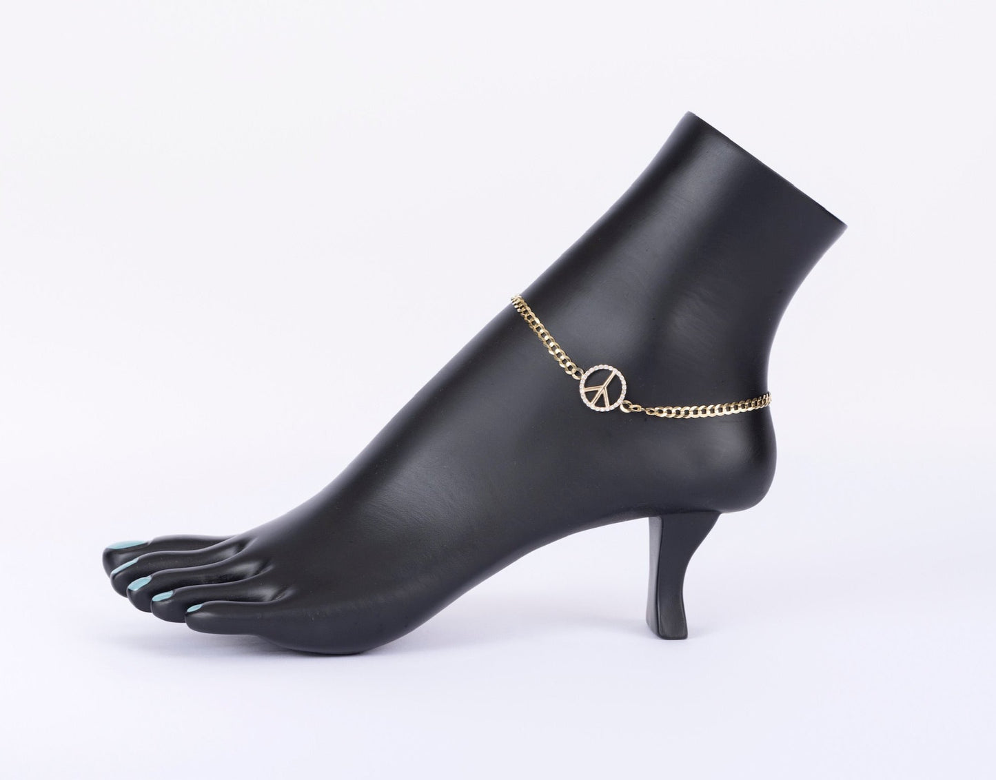 Diamond Peace Anklet