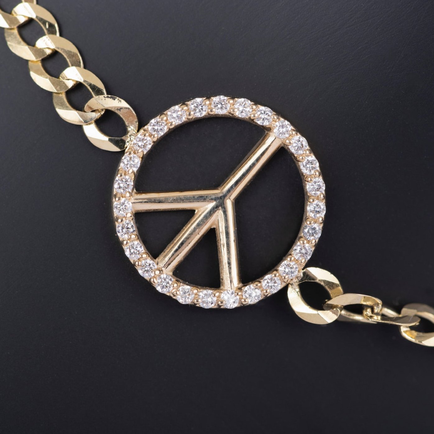 Diamond Peace Anklet