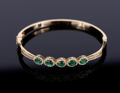 Emerald Bangle Bracelet