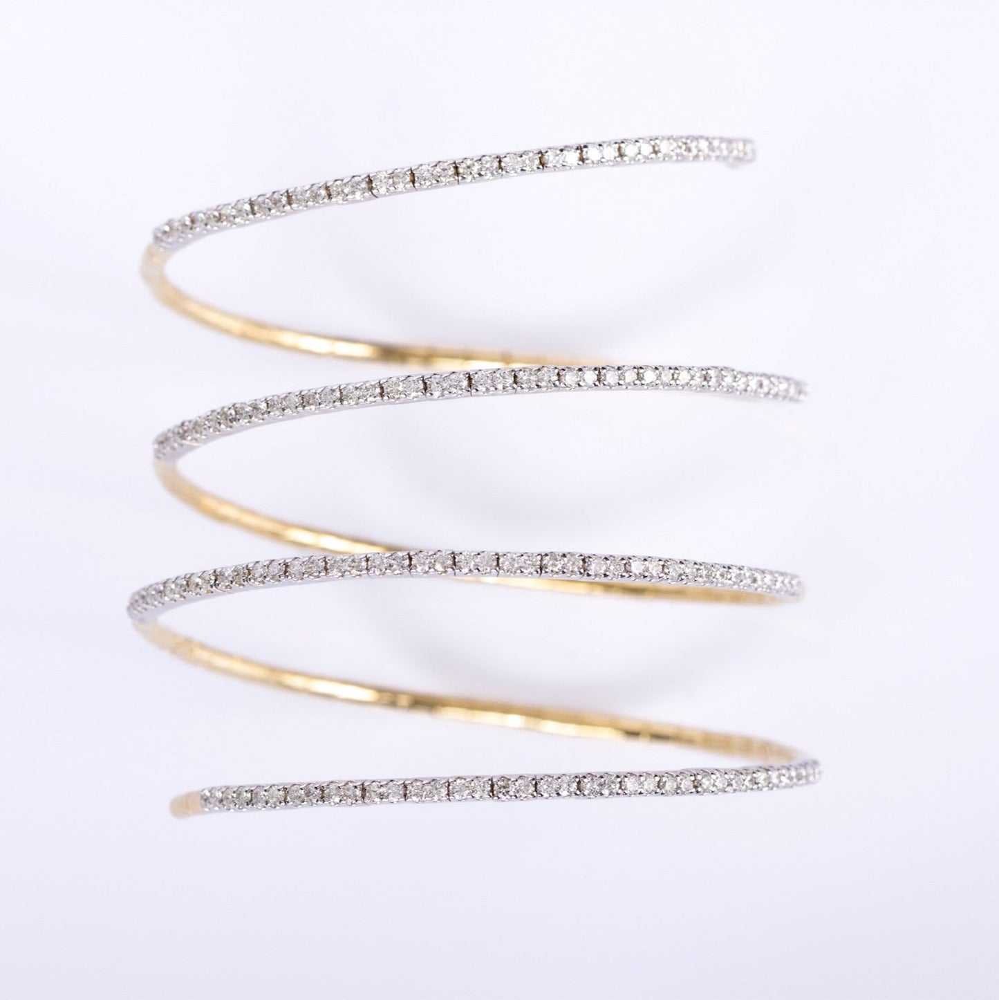 Spiral Diamond Bangle