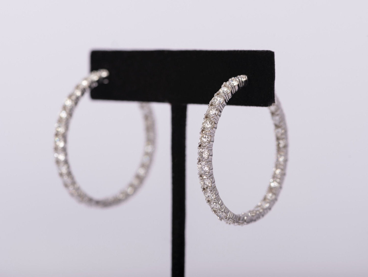 Diamond Hoop Earrings