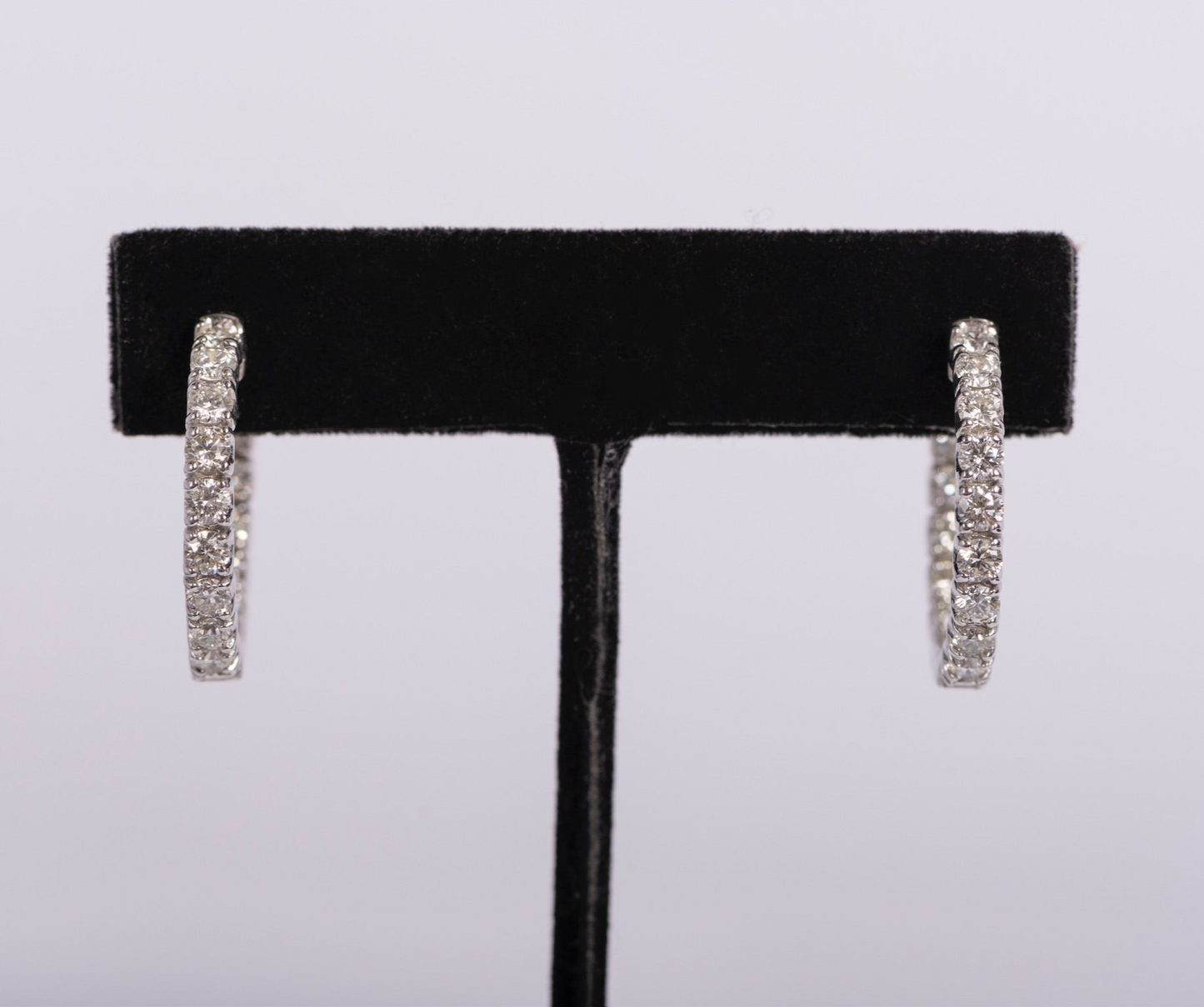 Diamond Hoop Earrings